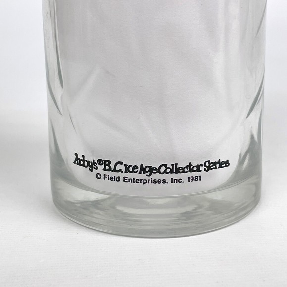 VTG 1981 Arby's B.C. Ice Age Collector Series Caveman THOR Glass Cup Premium - Picture 6 of 8